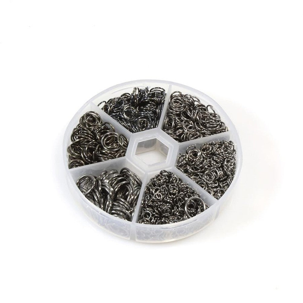 Kit anneaux de jonction fer dimensions variées (1530 pièces)