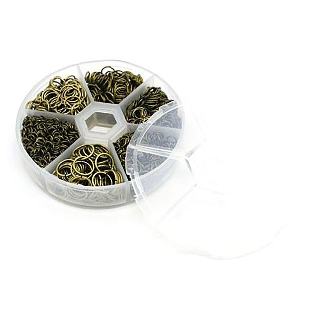 Kit anneaux de jonction fer dimensions variées (1530 pièces)