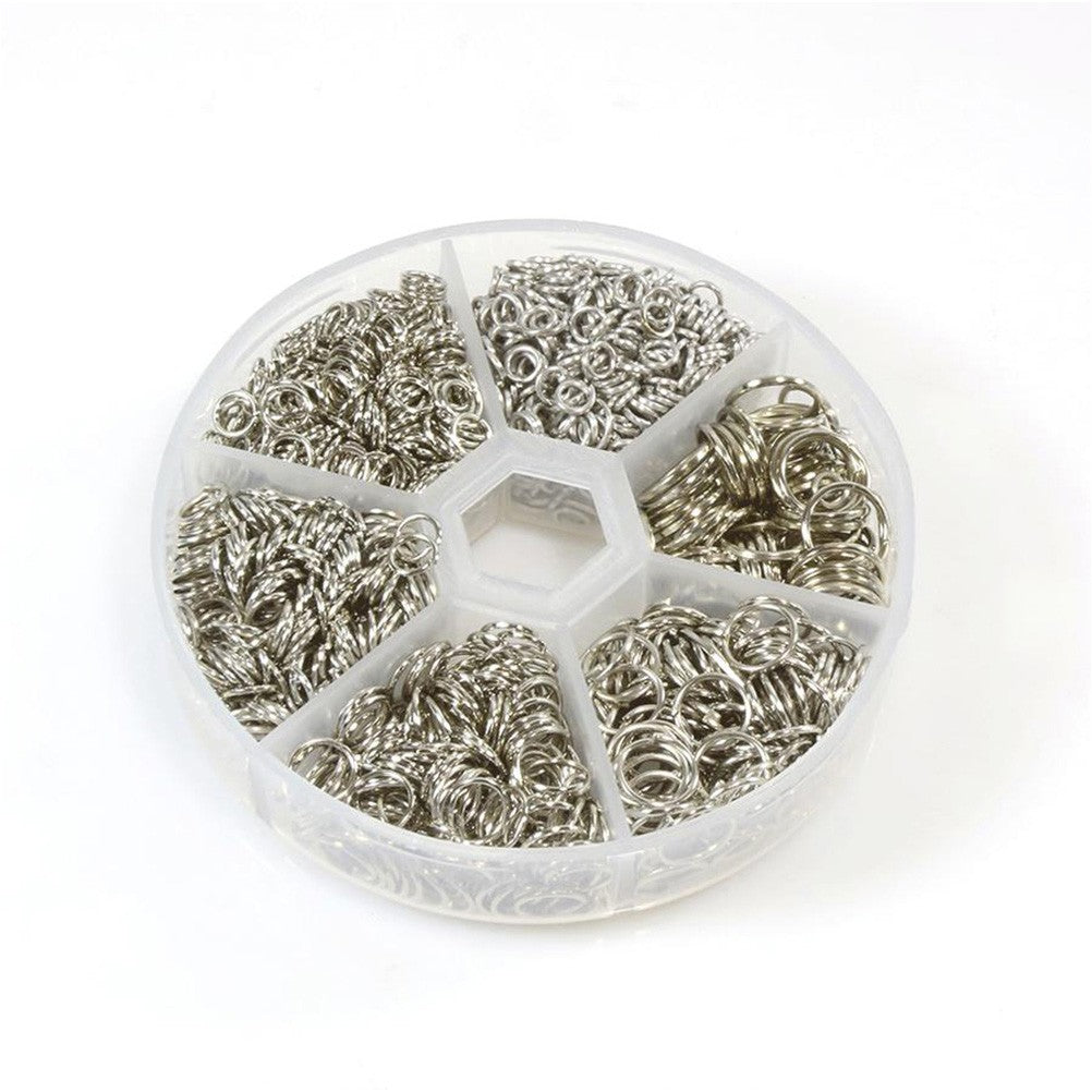Kit anneaux de jonction fer dimensions variées (1530 pièces)