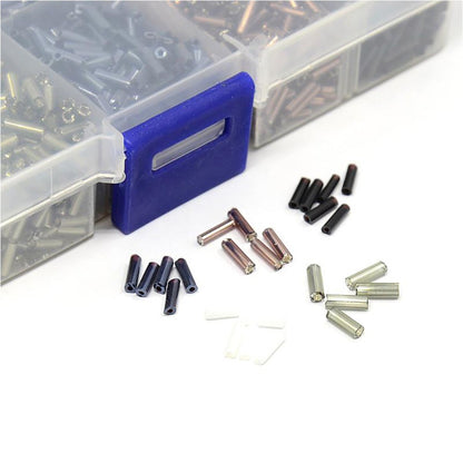 Kit perles de rocaille Bugle tubes 6 x 1,8 mm (4000 pièces)