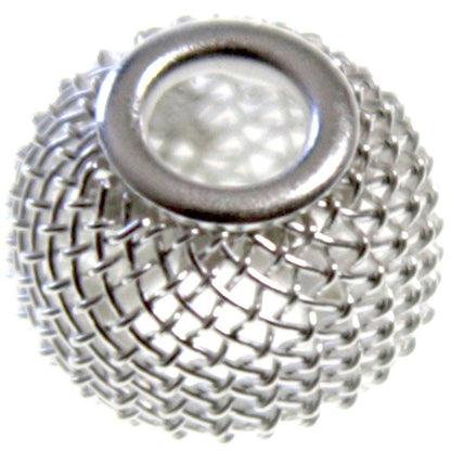 Perles metal tressé boules treillis 12 mm (5 pièces)