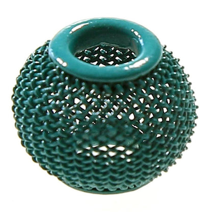 Perles metal tressé boules treillis 12 mm (5 pièces)