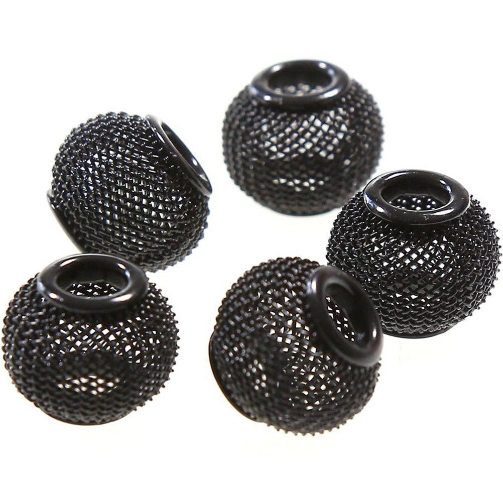 Perles metal tressé boules treillis 12 mm (5 pièces)
