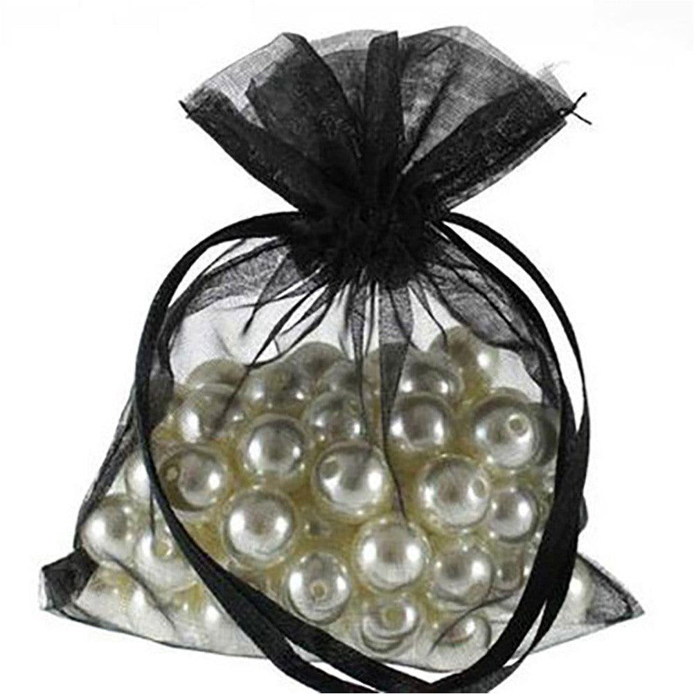 Sachets organza 8 x 11 cm pour bijoux ou dragées lot de 50