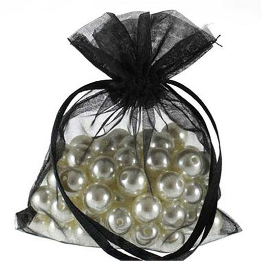 Sachets organza 8 x 11 cm pour bijoux ou dragées lot de 50