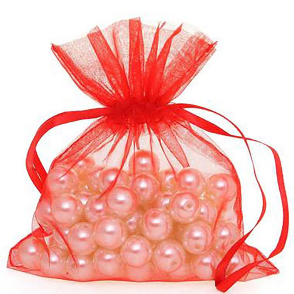 Sachets organza 10 x 12 cm pour bijoux ou dragées lot de 50