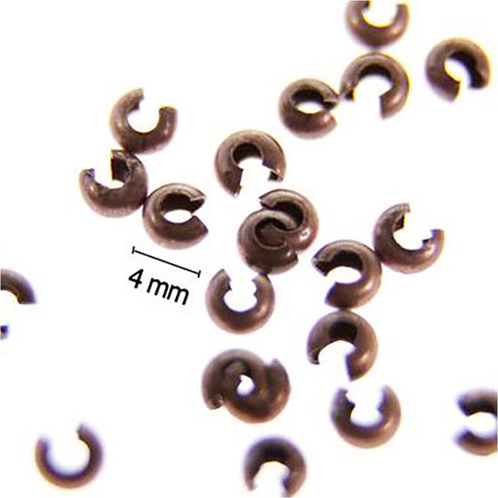 Cache Perles À Écraser ( 100 Pièces ) ( 4 Mm De Diamètre )