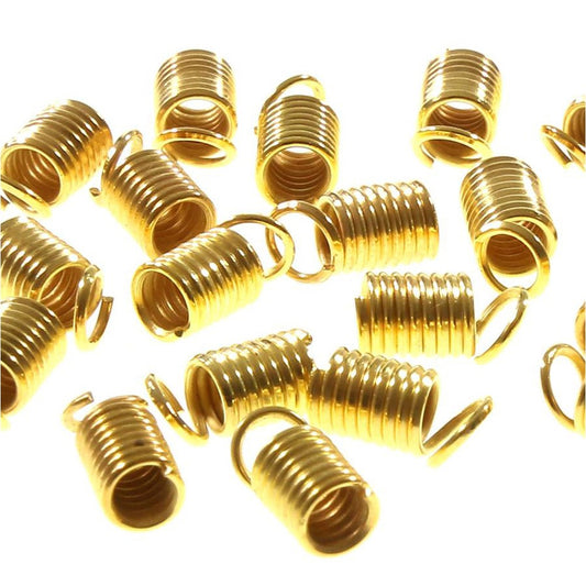 Embout cordon ou lacet Ressort 2.5 mm de diamètre (50 pièces)
