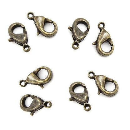Fermoirs mousquetons 10 mm ( 10 Pièces )