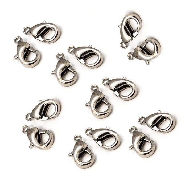 Fermoirs mousquetons 12 mm ( 10 Pièces )