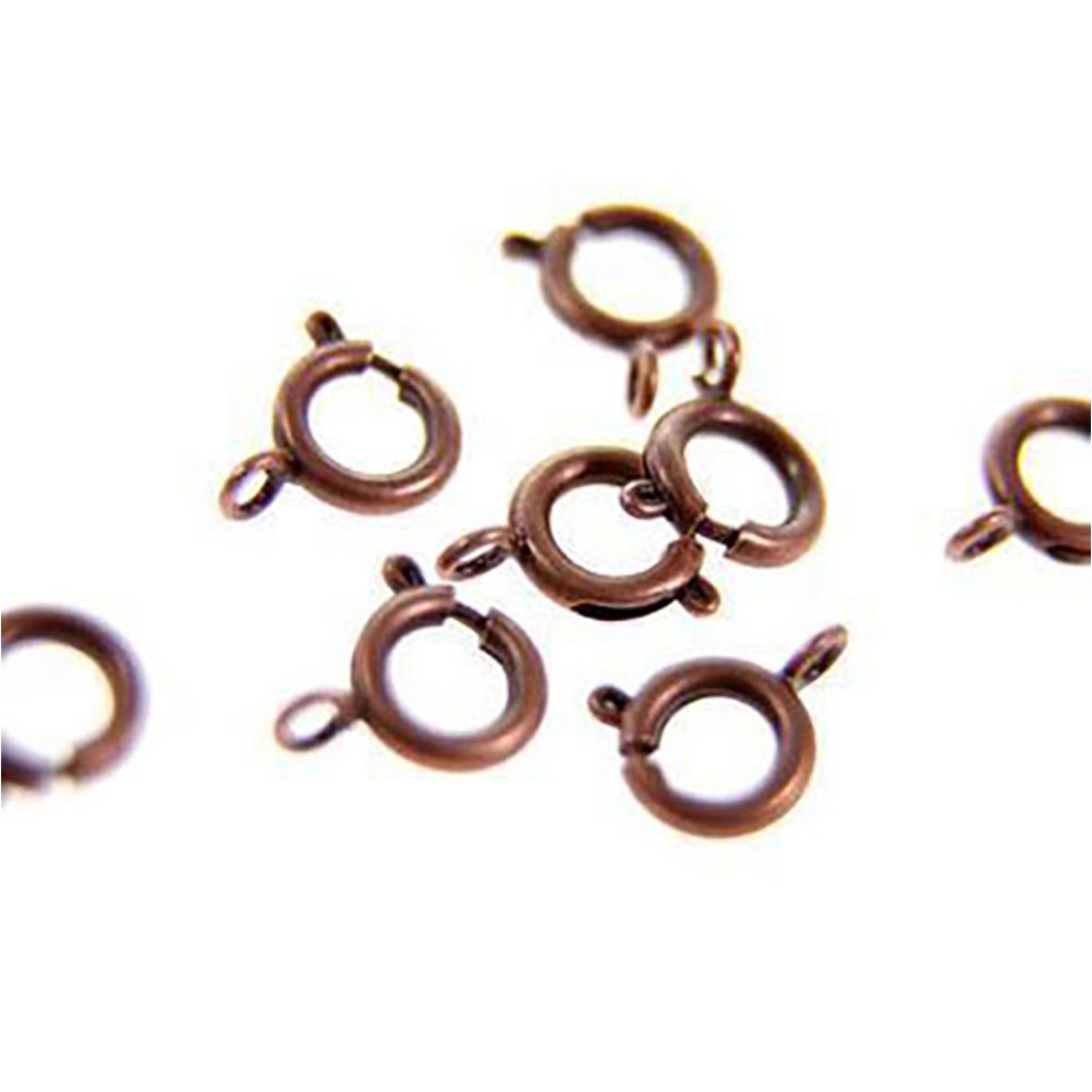 Fermoir à ressort rond 9mm ( 10 Pièces )