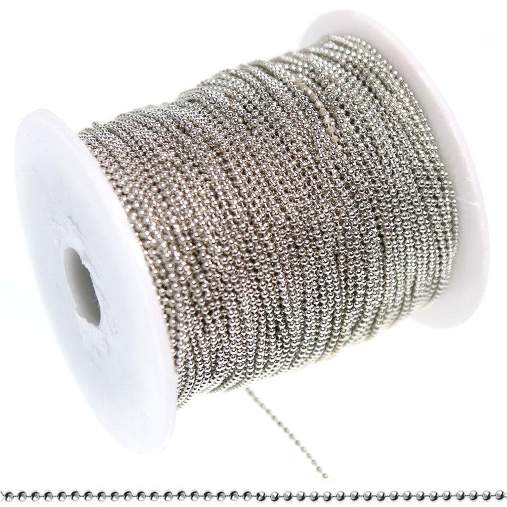 Chaine à billes 1,5 mm (1 mètre)