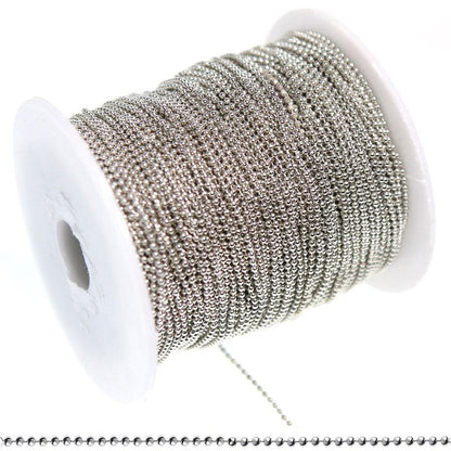 Chaine à billes 1,5 mm (1 mètre)