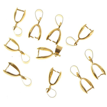 Bélières attache pendentif 19 x 5 mm ( 10 Pièces )