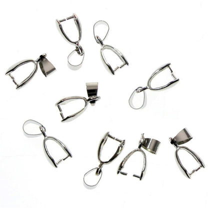 Bélières attache pendentif 19 x 5 mm ( 10 Pièces )