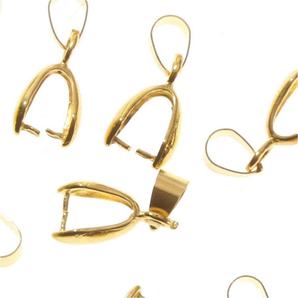 Bélière attache pendentif 13x4 mm ( 10 Pièces )