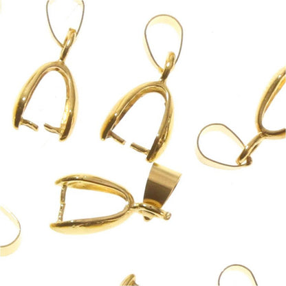 Bélière attache pendentif 13x4 mm ( 10 Pièces )
