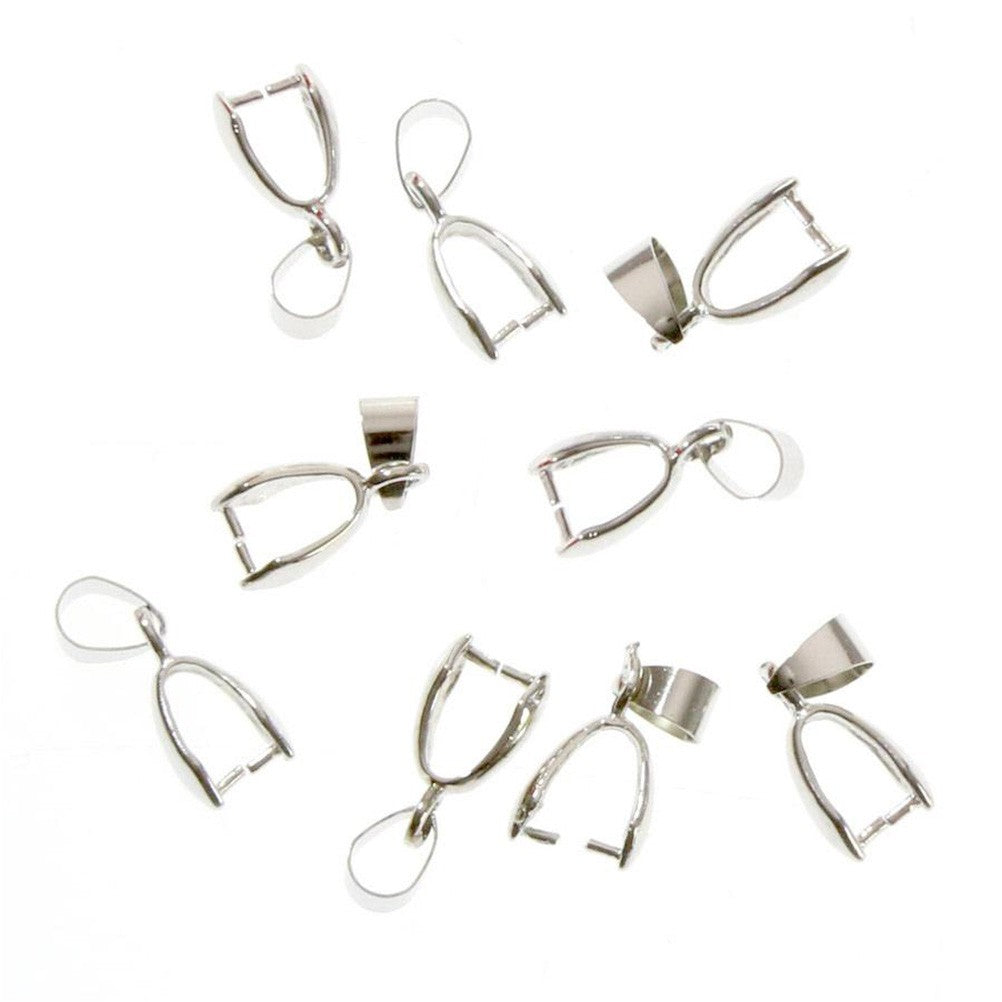 Bélière attache pendentif 13x4 mm ( 10 Pièces )
