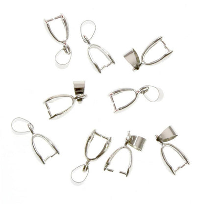 Bélière attache pendentif 13x4 mm ( 10 Pièces )