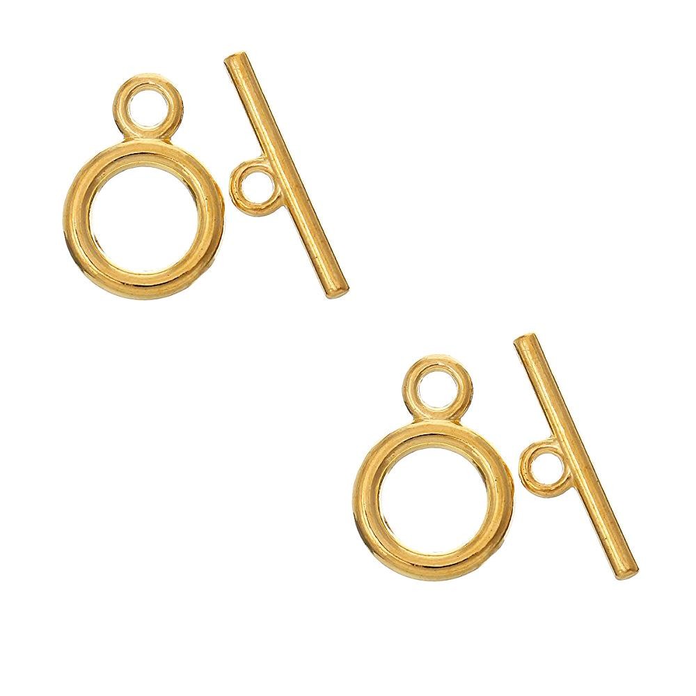 Fermoir T Toggle Fin Pour Bijoux 15 Mm ( 10 Pièces )