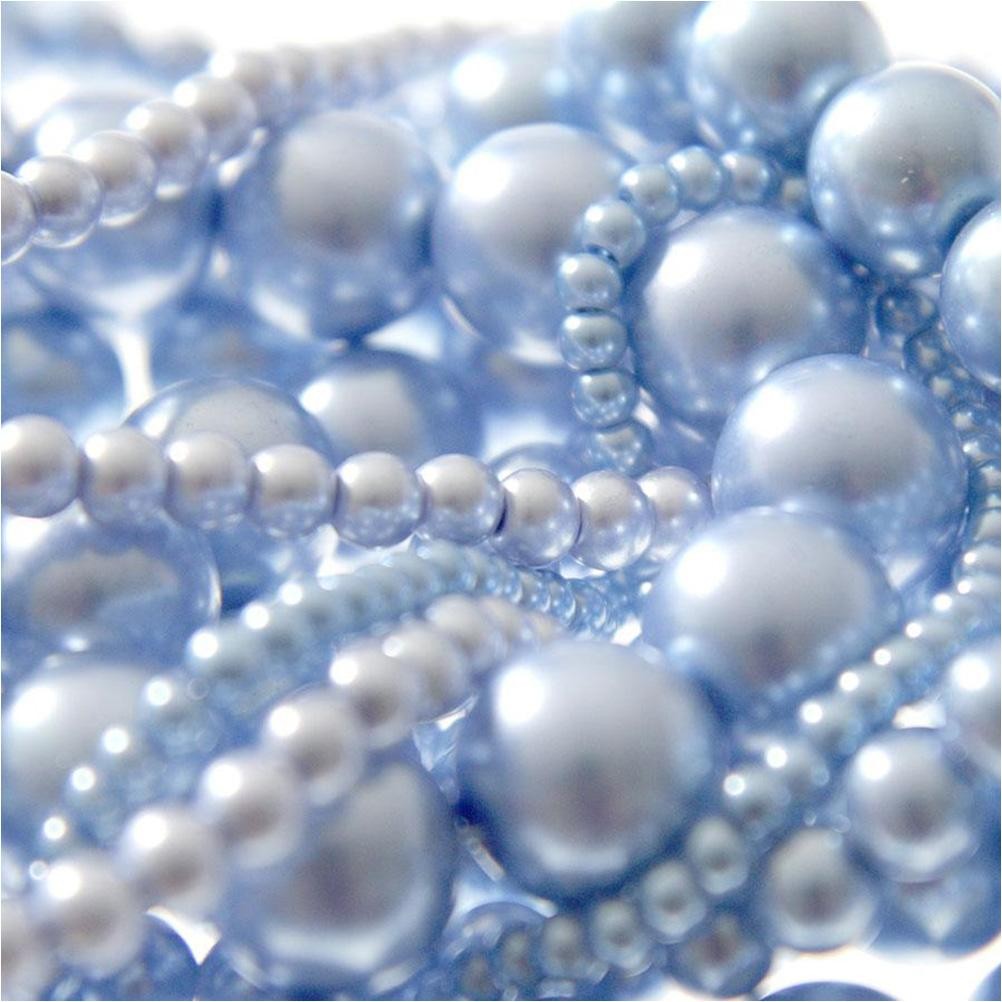 Perles nacrées 10 mm en verre de Bohême couleurs pastel lot de 20