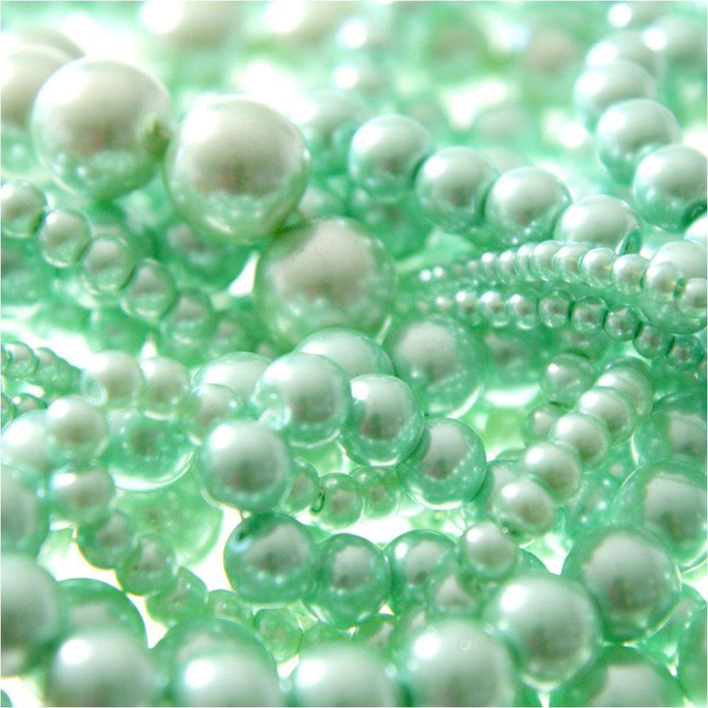 Perles nacrées 14 mm en verre de Bohême couleurs pastel lot de 10