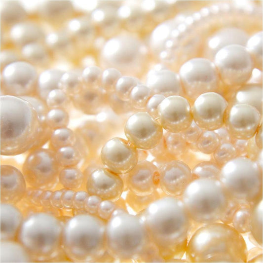 Perles nacrées 16 mm en verre de Bohême couleurs pastel lot de 10