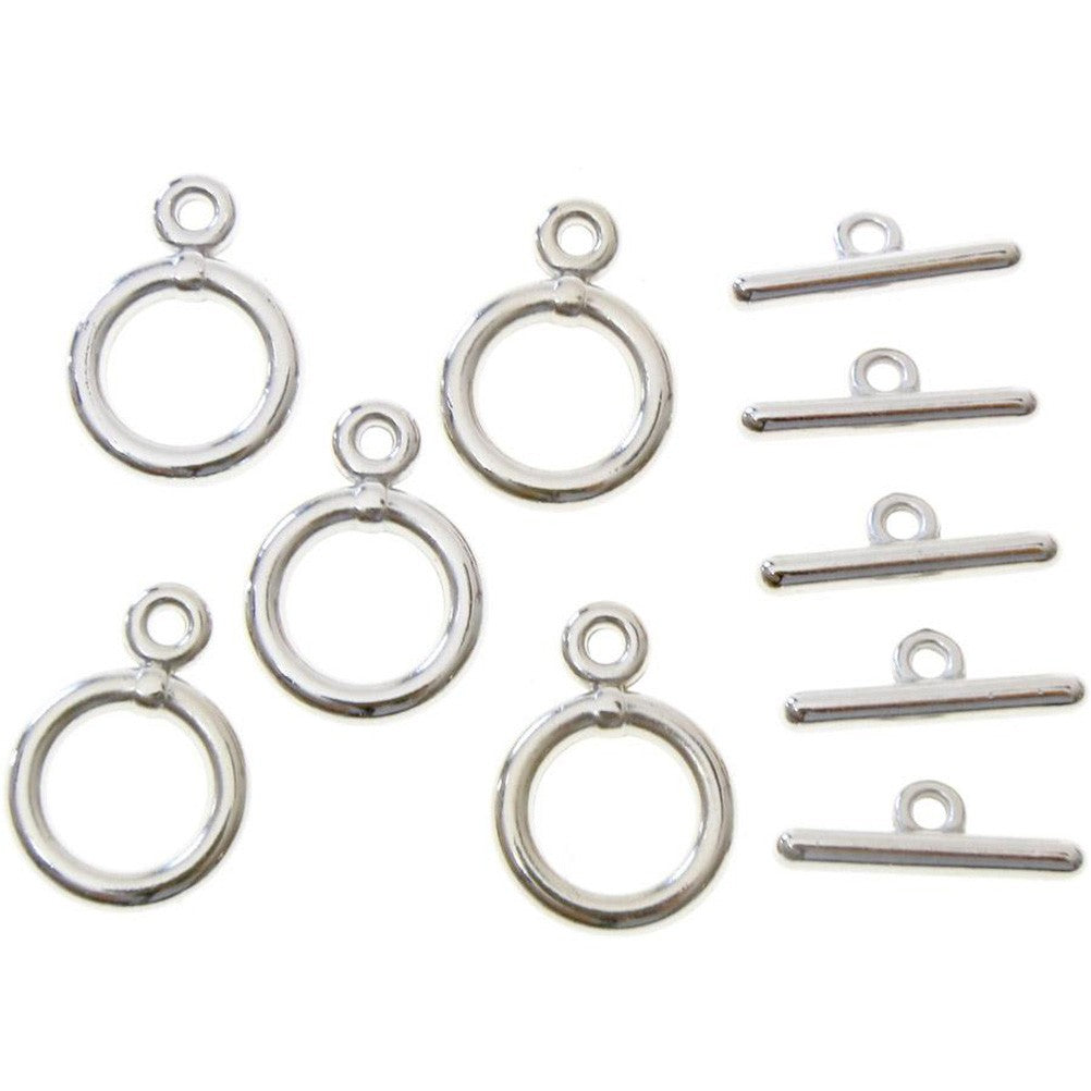 Fermoir t toggle Tibétain métal 14 mm ( 10 pièces )