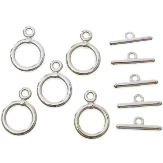 Fermoir t toggle Tibétain métal 14 mm ( 10 pièces )