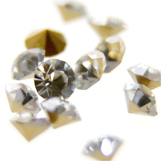 Strass diamant en verre qualité supérieure ( 10 pièces ) ( 4 mm de diamètre )