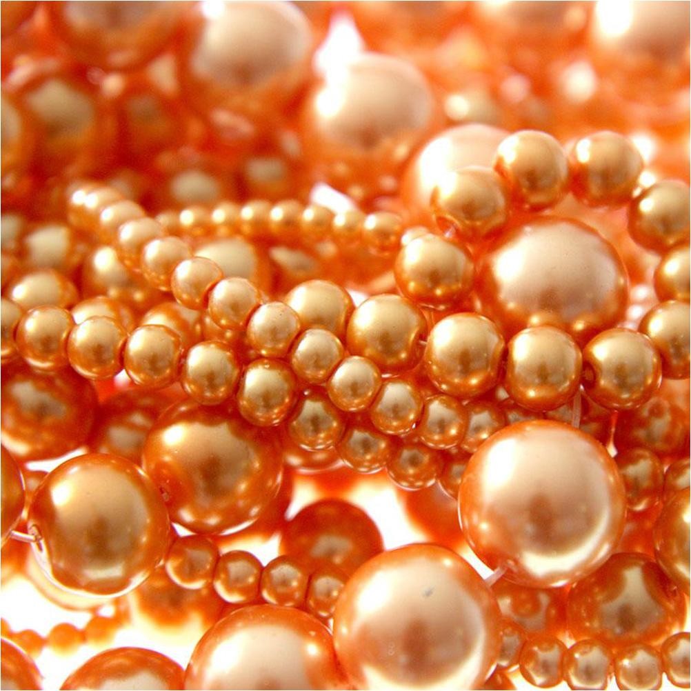 Perles nacrées 12 mm en verre de Bohême couleurs vives lot de 10