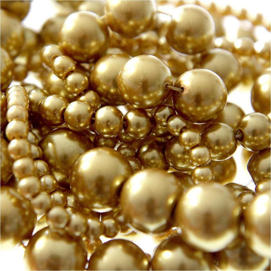 Perles nacrées 12 mm en verre de Bohême couleurs vives lot de 10
