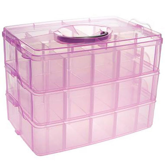 Boite de rangement plastique bijoux apprêts 30 compartiments