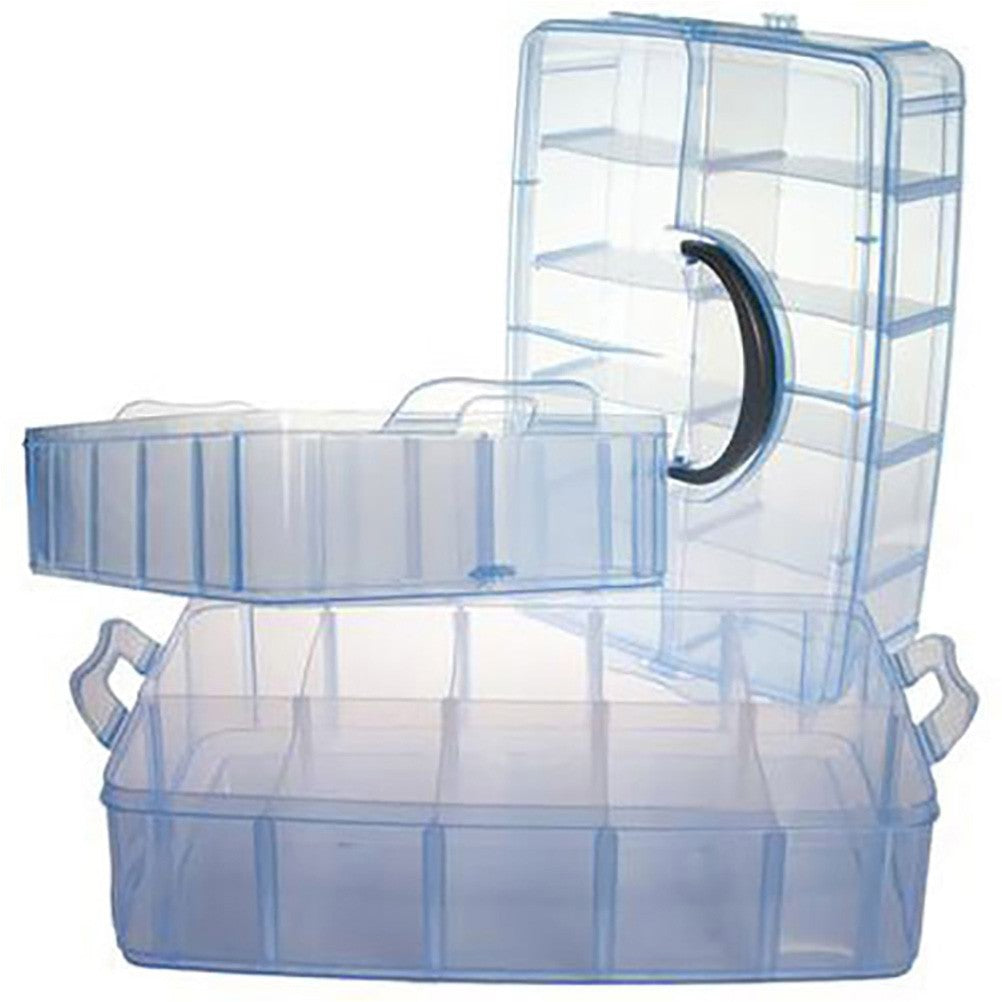 Boite de rangement plastique bijoux apprêts 30 compartiments