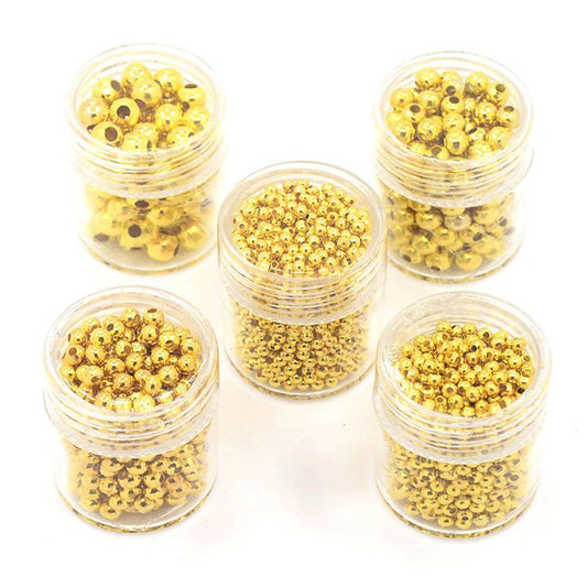 Perles rondes intercalaires kit 2 à 5 mm