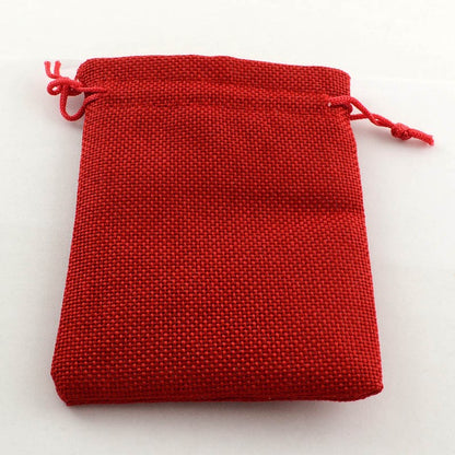 Pochettes jute 18x13 cm avec cordon lot de 10