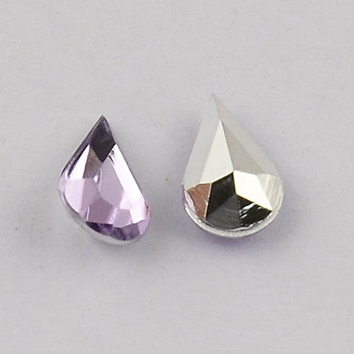 Strass bijoux acrylique Goutte 5 x 3 mm (50 pièces)