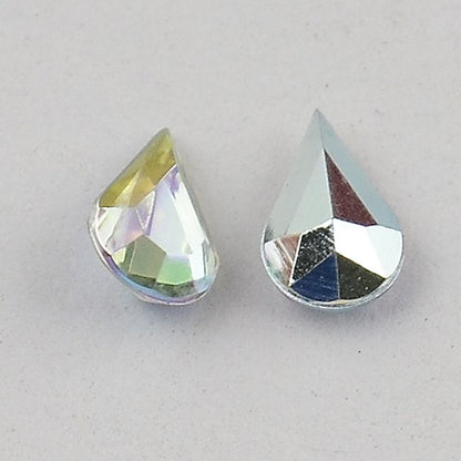Strass bijoux acrylique Goutte 5 x 3 mm (50 pièces)