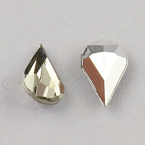 Strass bijoux acrylique Goutte 5 x 3 mm (50 pièces)