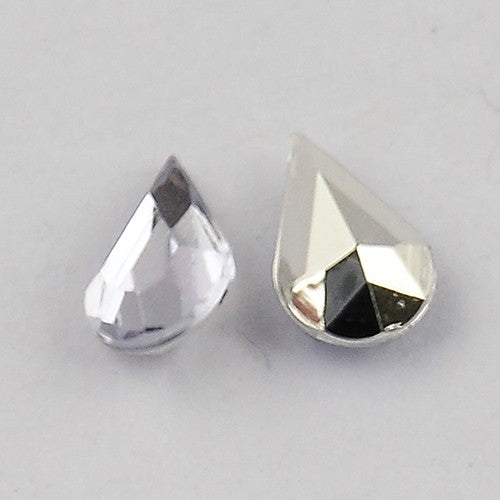 Strass bijoux acrylique Goutte 5 x 3 mm (50 pièces)