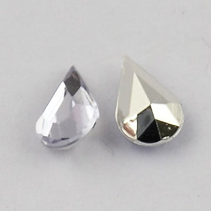 Strass bijoux acrylique Goutte 5 x 3 mm (50 pièces)