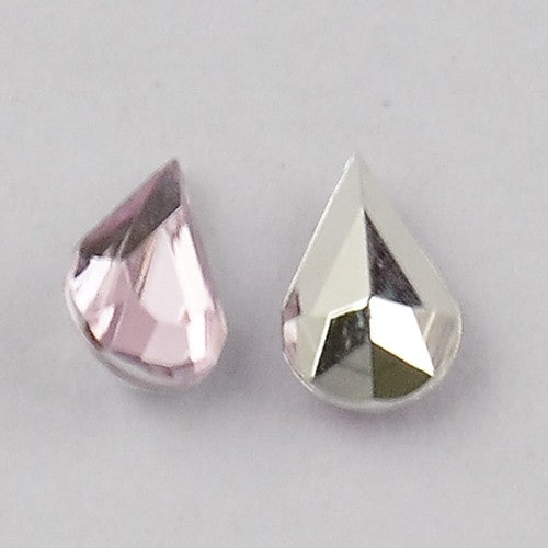 Strass bijoux acrylique Goutte 5 x 3 mm (50 pièces)