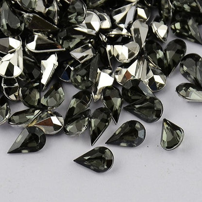 Strass bijoux acrylique Goutte 5 x 3 mm (50 pièces)