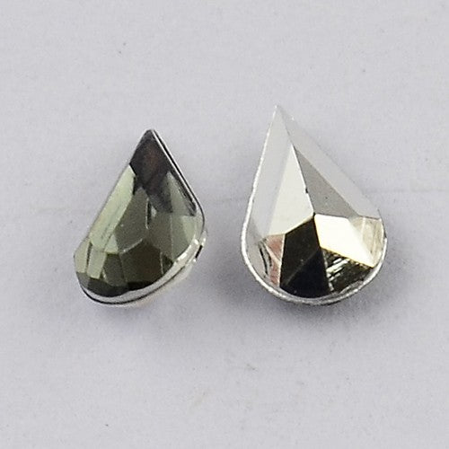 Strass bijoux acrylique Goutte 5 x 3 mm (50 pièces)