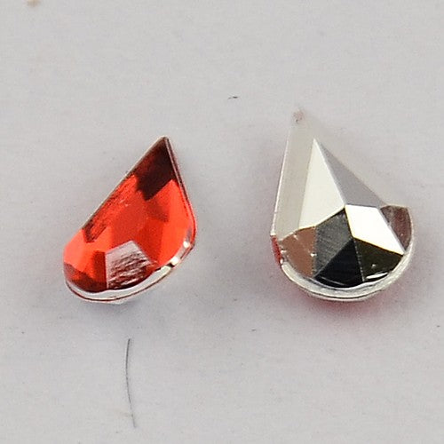 Strass bijoux acrylique Goutte 5 x 3 mm (50 pièces)