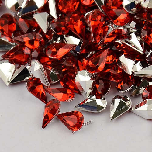 Strass bijoux acrylique Goutte 5 x 3 mm (50 pièces)