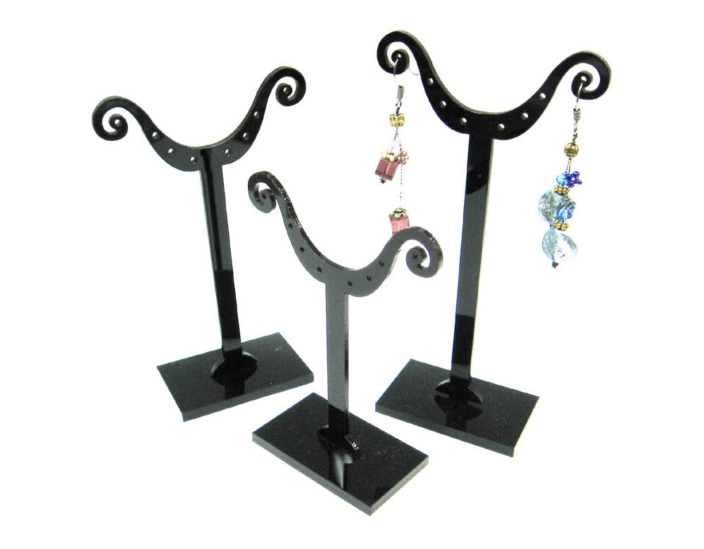 Présentoirs boucles d'oreille Taurus en plastique lot de 3