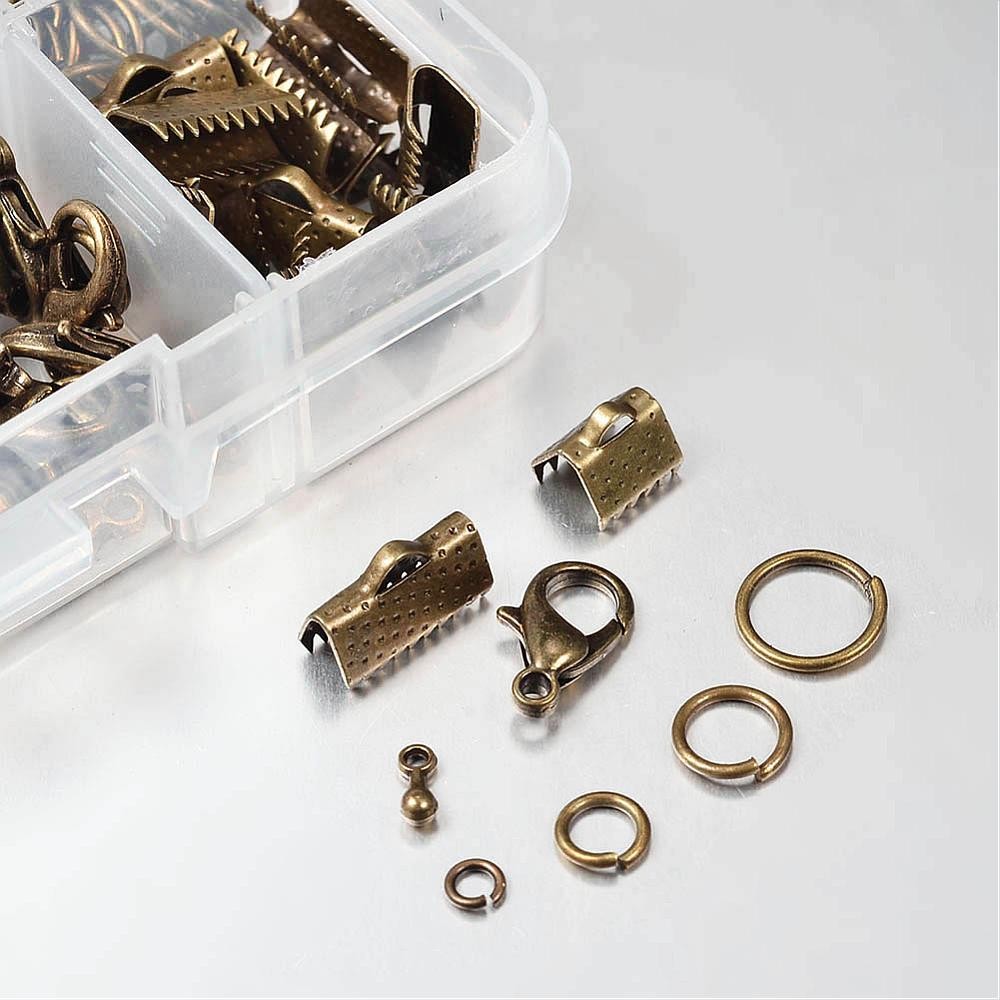 Kit de fermoirs, anneaux et accessoires de finition