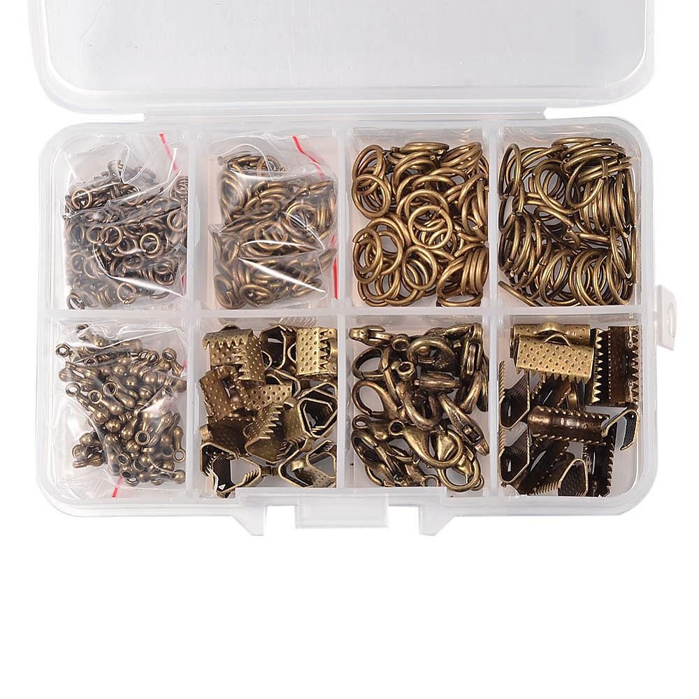 Kit de fermoirs, anneaux et accessoires de finition