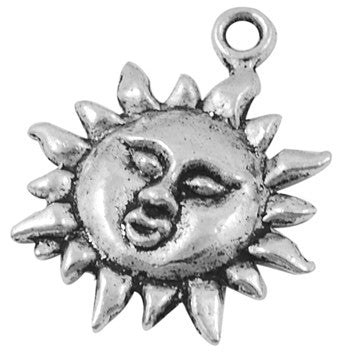 Breloque pendentif Barre bateau argenté